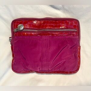 *EUC* BRIGHTON Cosmetic/Travel Case - Electronic Pouch/Bag/Clutch - Fuschia/Pink
